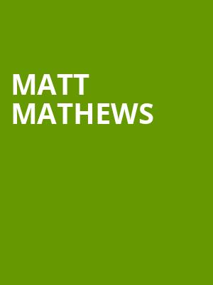 Matt Mathews, VBC Mars Music Hall, Huntsville